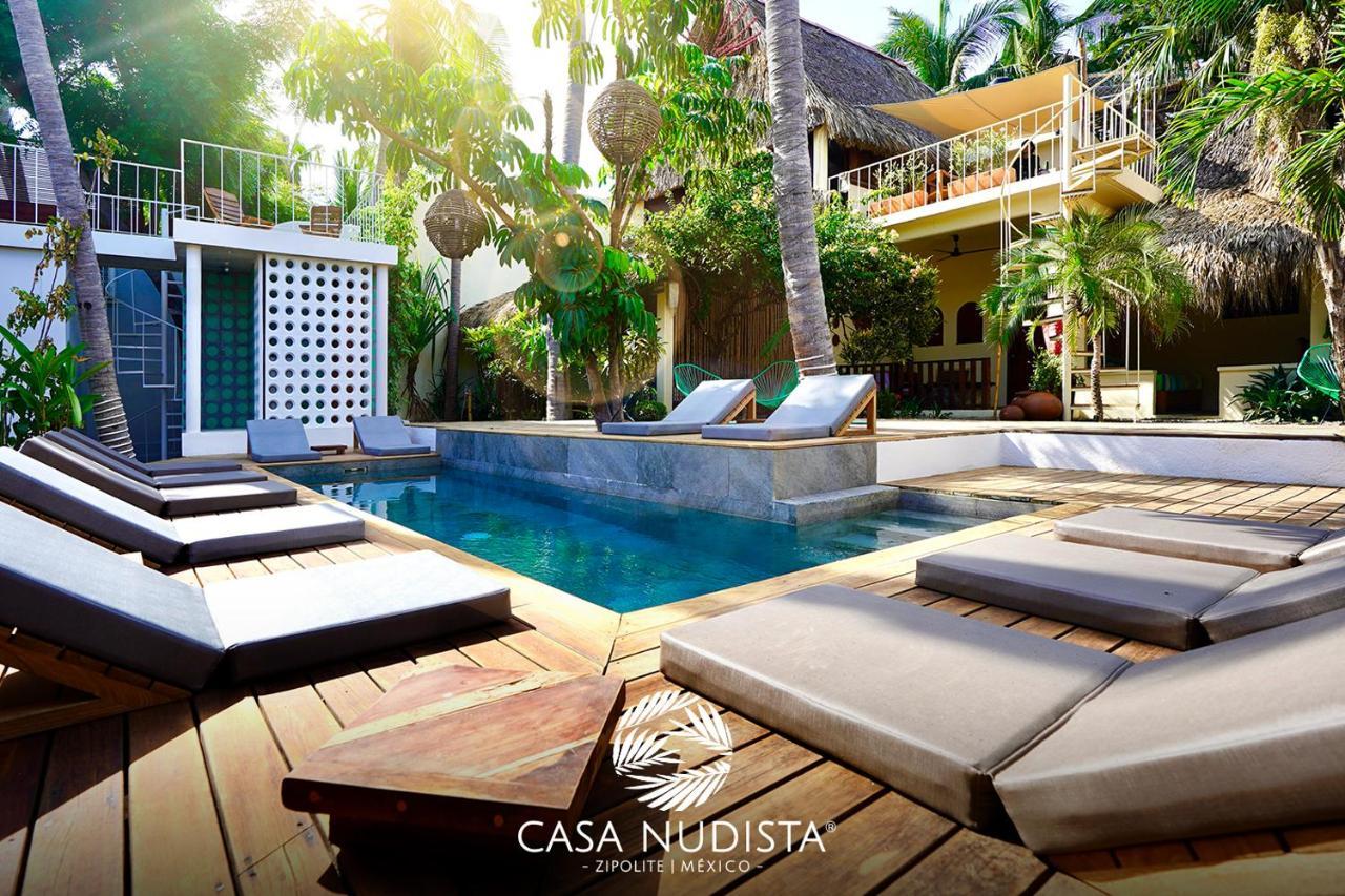 Casa Nudista - Lgbt Hotel Zipolite Kültér fotó