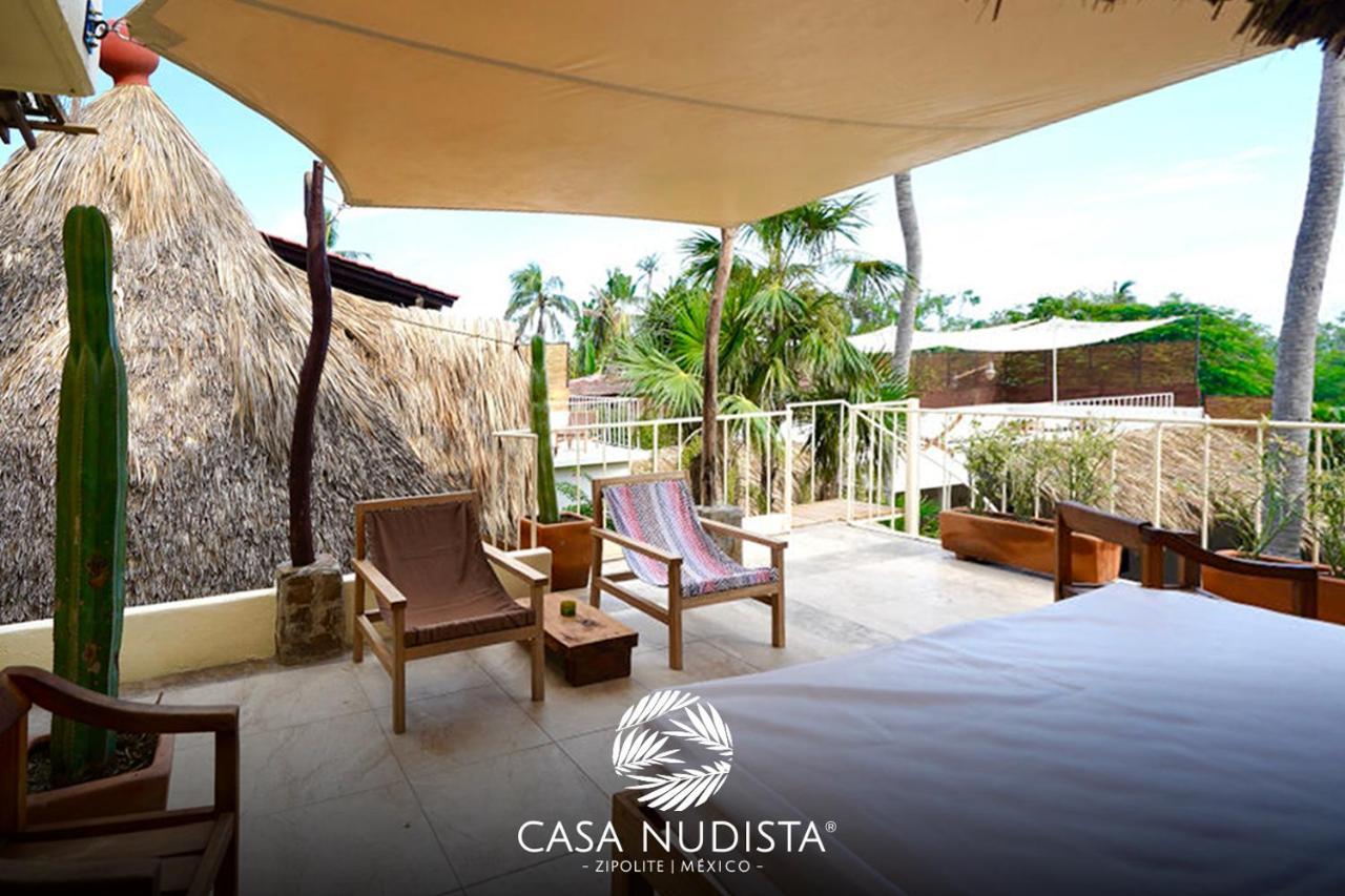 Casa Nudista - Lgbt Hotel Zipolite Kültér fotó