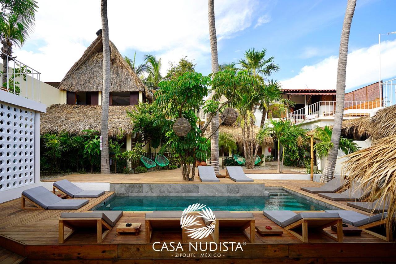 Casa Nudista - Lgbt Hotel Zipolite Kültér fotó