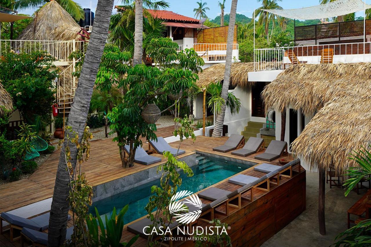 Casa Nudista - Lgbt Hotel Zipolite Kültér fotó